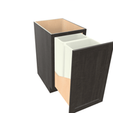 Smoky-Grey Assembled Base Cabinet Recycle / Trash Can Full Height Pullout 15" or 18" Wide