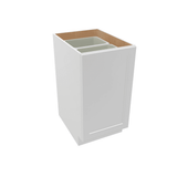 Luxor-White Assembled Base Cabinet Recycle / Trash Can Full Height Pullout 15" or 18" Wide