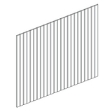 Devon-Walnut: Panel Bead Board: 48" W x 42" H x 0.25" D