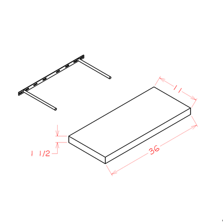 Shaker-Navy: Accessory Floating Shelf