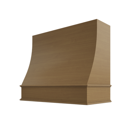 Shaker Essence Oak Hood CHA 1V Charlotte Sloped Classic Moulding Smooth Wood