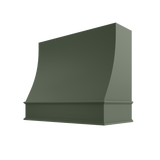 Shaker Ivy Hood CHA 1V Charlotte Sloped Classic Moulding Smooth Wood