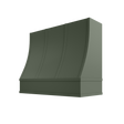 Shaker Ivy Hood CHA 2V Charlotte Sloped Flat Moulding Strapped Wood