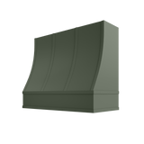Shaker Ivy Hood CHA 2V Charlotte Sloped Flat Moulding Strapped Wood