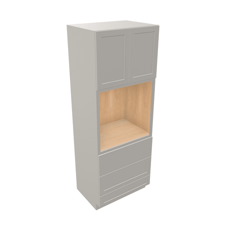Misty-Grey Assembled Tall Oven Cabinet 30" Wide