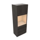Smoky-Grey Assembled Tall Oven Cabinet 30" Wide