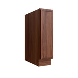 Devon Walnut Base Cabinet Full-Height 9" Wide (Tray Base)