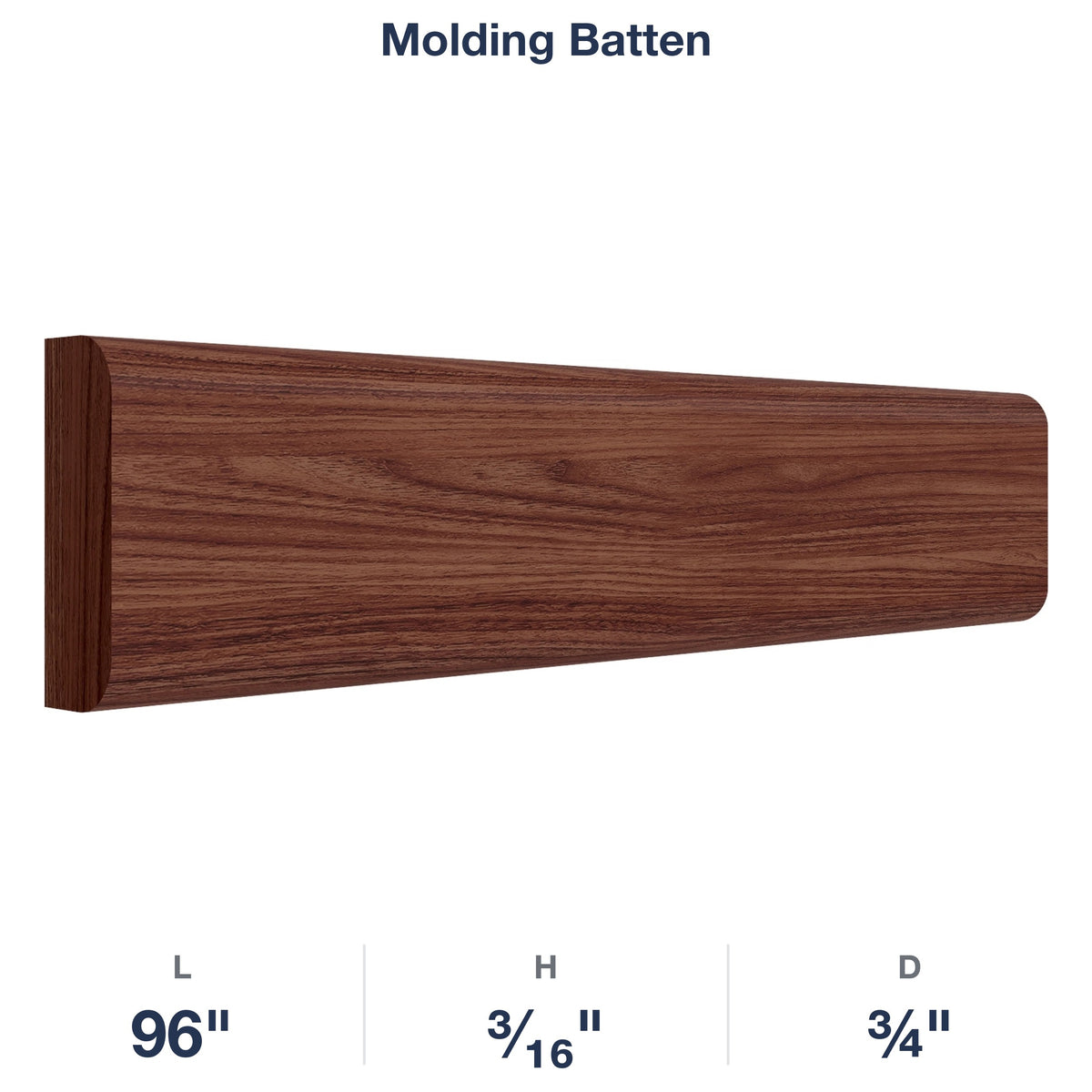 Devon-Walnut: Molding Batten