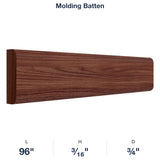 Devon-Walnut: Molding Batten