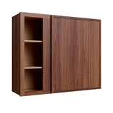 Devon Walnut Wall Cabinet Corner Blind 30" Wide
