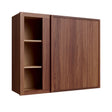 Devon Walnut Wall Cabinet Corner Blind 36" Wide