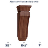 Devon-Walnut: Accessory Transitional Corbel