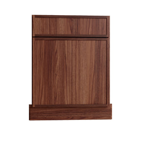 Devon Walnut Base Cabinet Sink 42" Corner Diagonal Kit