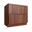 Devon Walnut Base Cabinet 2 Drawer