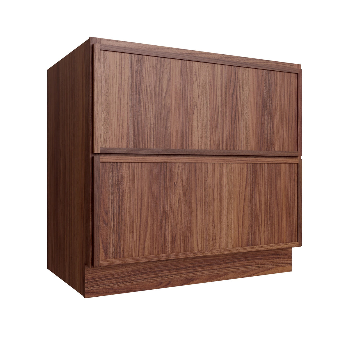 Devon Walnut Base Cabinet 2 Drawer