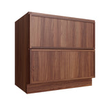 Devon Walnut Base Cabinet 2 Drawer