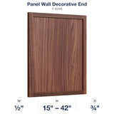 Devon-Walnut: Panel Wall Decorative End