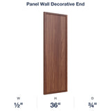 Devon-Walnut: Panel Wall Decorative End