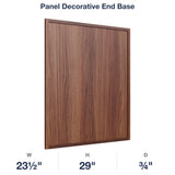 Devon-Walnut: Panel Decorative End Base