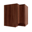 Devon Walnut Base Cabinet Corner Easy Reach with Optional Lazy Susan