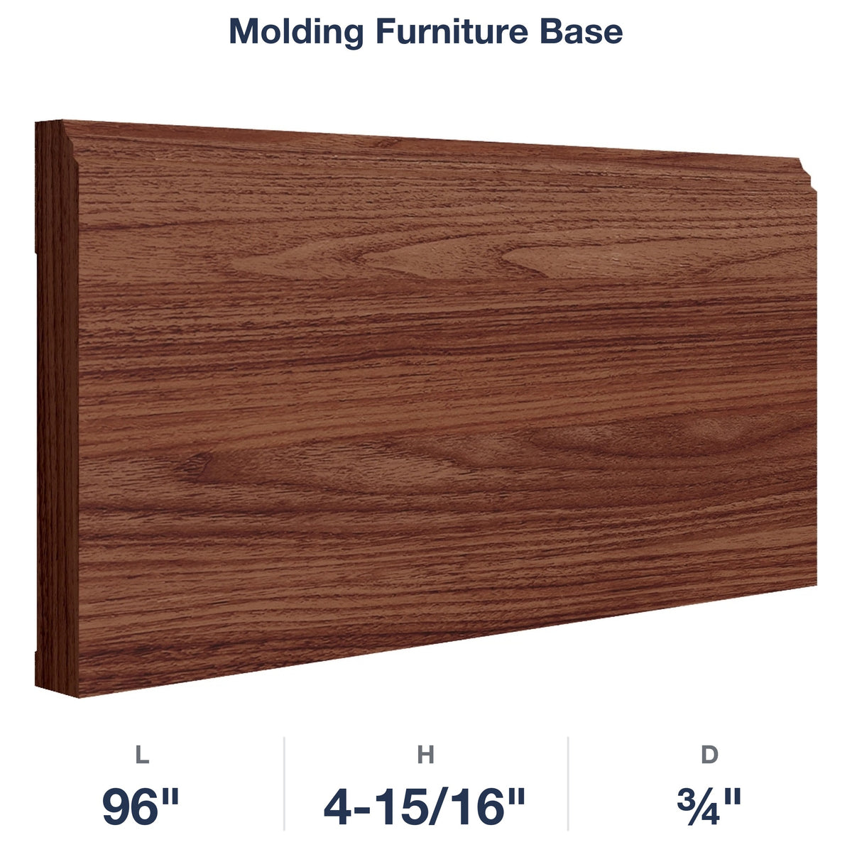 Devon-Walnut: Molding Furniture Base