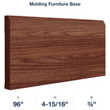 Devon-Walnut: Molding Furniture Base
