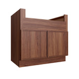 Devon Walnut Base Cabinet Sink Farm Sink