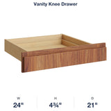 Devon-Walnut Vanity Knee Drawer