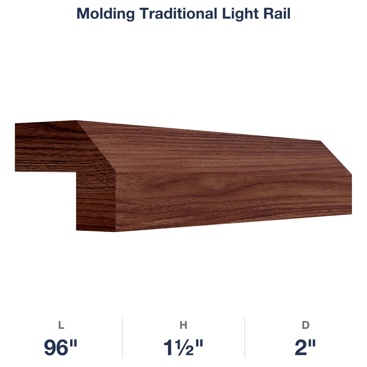 Devon-Walnut: Molding Traditional Light Rail