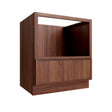 Devon Walnut Base Cabinet Microwave 30" Wide
