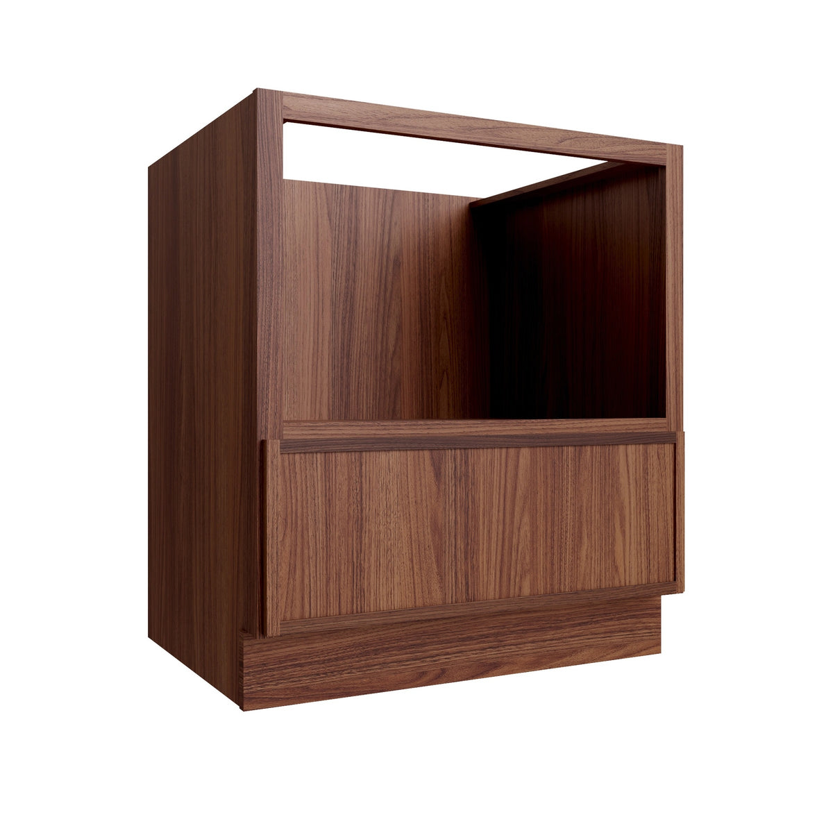 Devon Walnut Base Cabinet Microwave 30" Wide