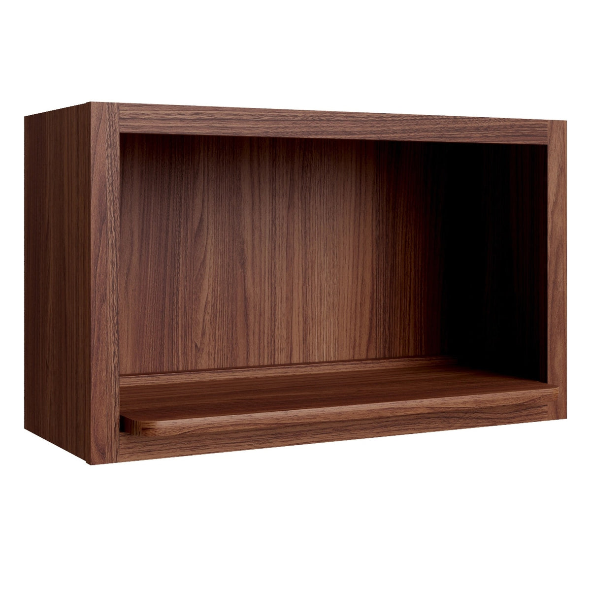 Devon Walnut Wall Cabinet Microwave Kit