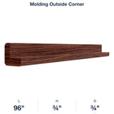 Devon-Walnut: Molding Outside Corner