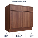 Devon-Walnut Base Cabinet Sink
