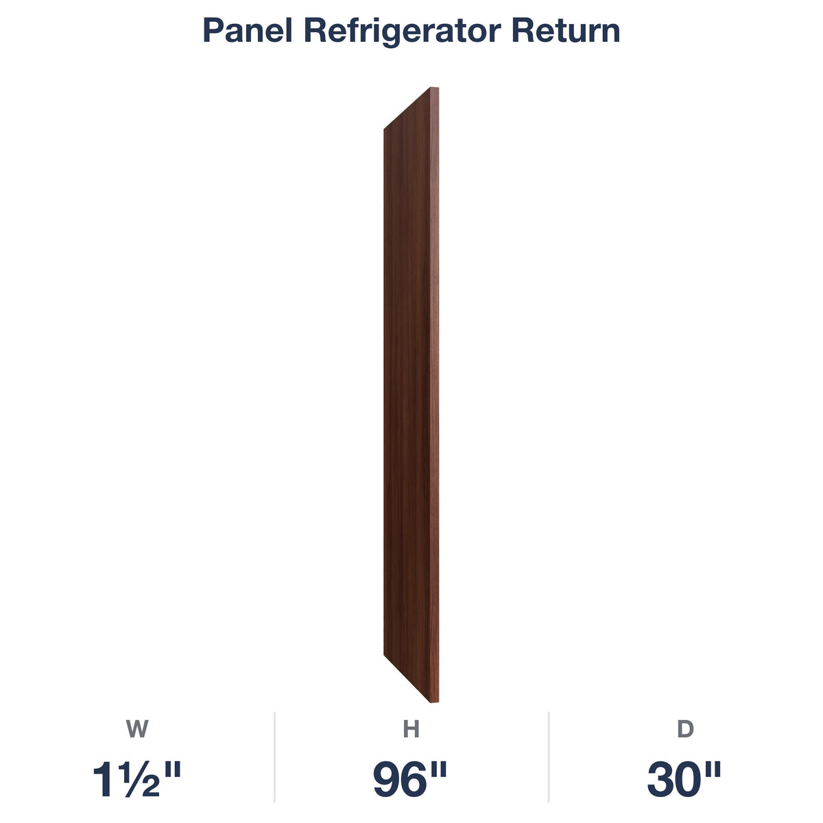 Devon-Walnut: Panel Refrigerator Return