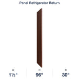 Devon-Walnut: Panel Refrigerator Return