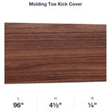 Devon-Walnut: Molding Toe Kick Cover