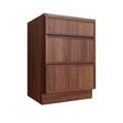 Devon Walnut Vanity 3 Drawer Base Cabinet
