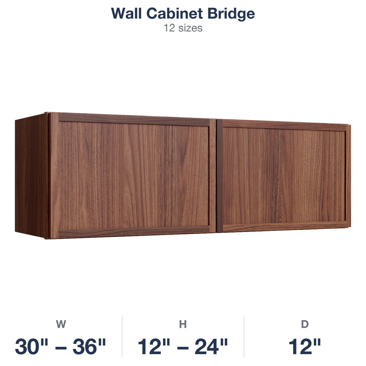 Devon-Walnut Wall Cabinet Bridge