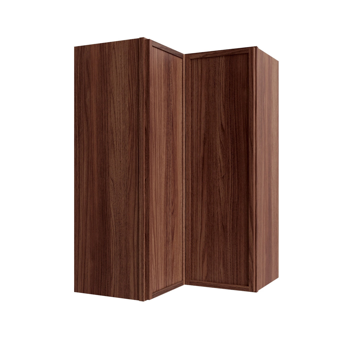 Devon Walnut Wall Cabinet Corner Easy Reach
