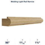 Devon-Oak: Molding Light Rail  Narrow