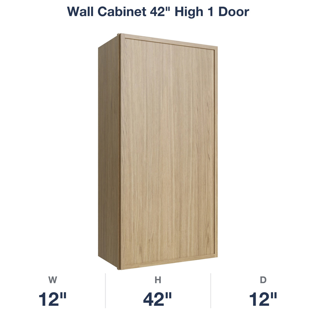 Devon-Oak Wall Cabinet 42" High 1 Door