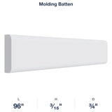 Devon-White: Molding Batten