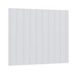 Devon White Panel Bead Board: 48" W x 42" H x 0.25" D