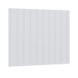 Devon White Panel Bead Board: 48" W x 42" H x 0.25" D