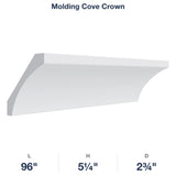 Devon-White: Molding Cove Crown