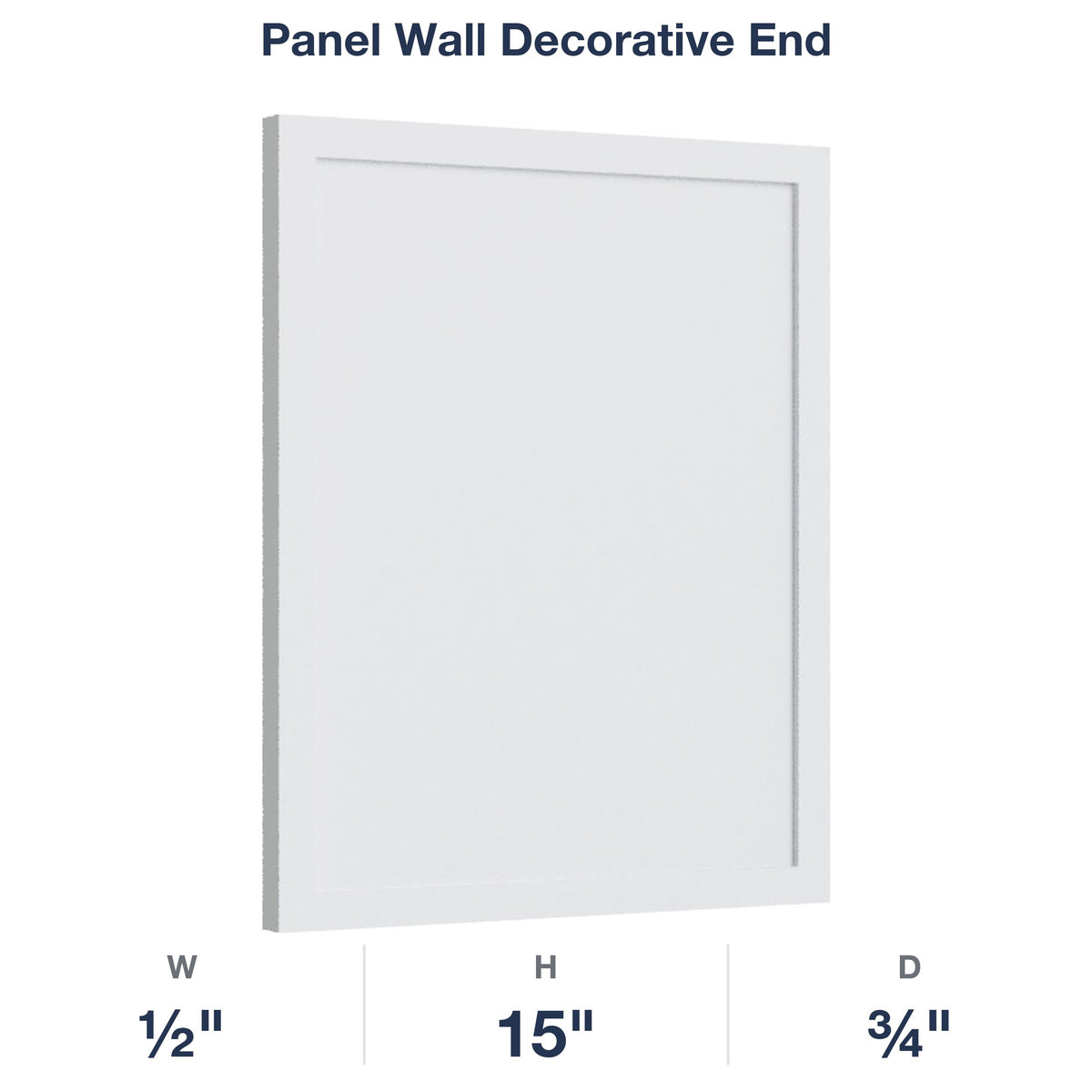 Devon-White: Panel Wall Decorative End