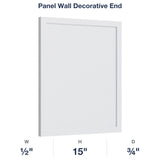 Devon-White: Panel Wall Decorative End