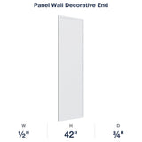 Devon-White: Panel Wall Decorative End