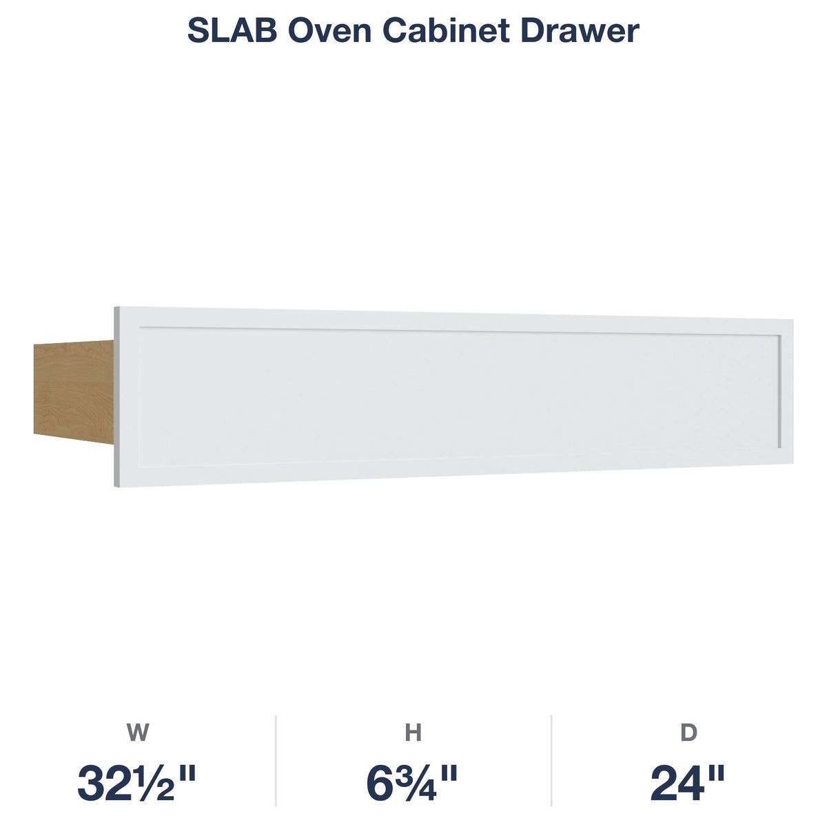 Devon-White: SLAB Oven Cabinet Drawer